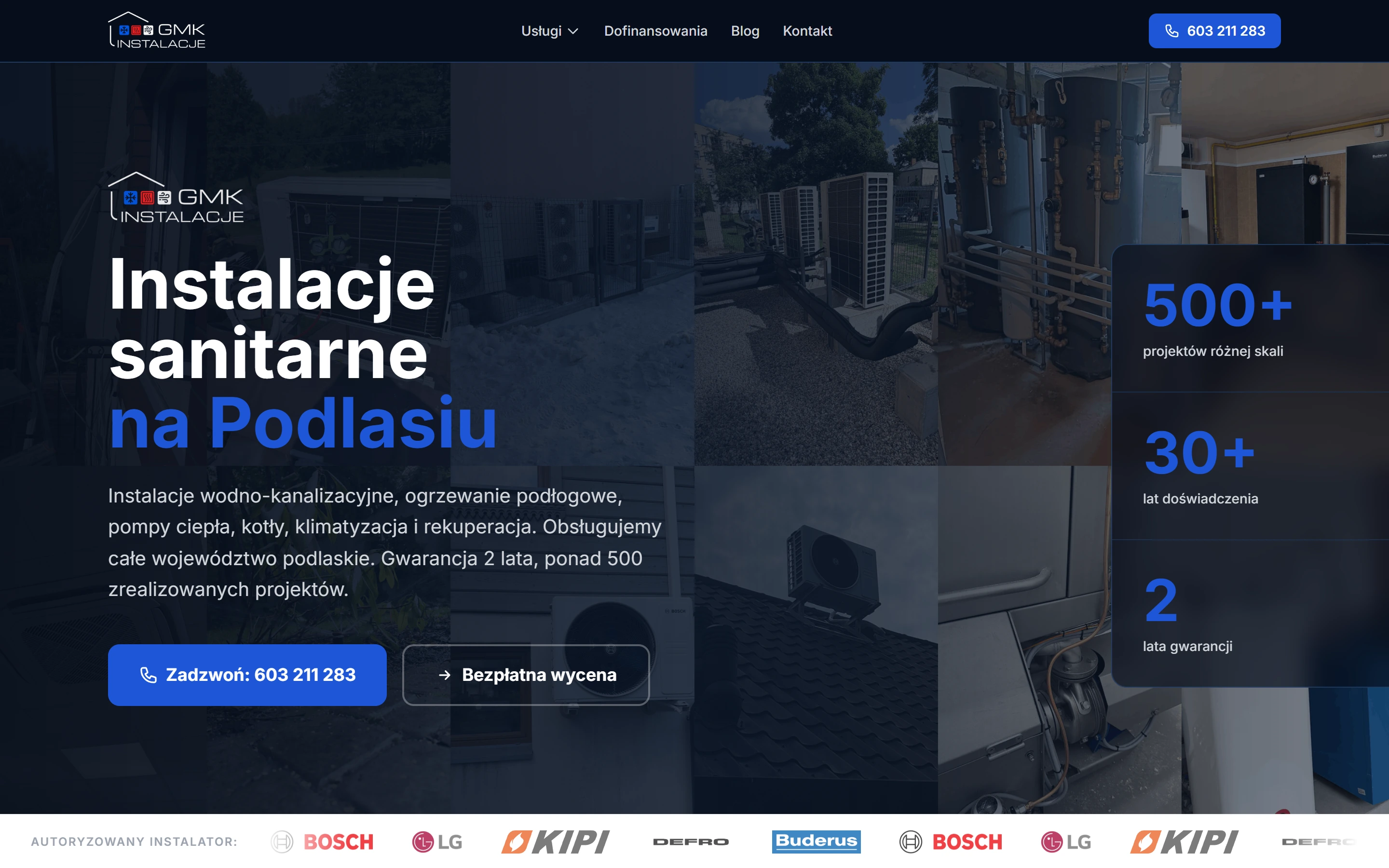 Strona gmkinstalacje.pl